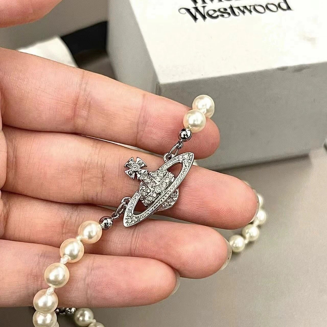 Vivienne Westwood Orb Pearl Necklace