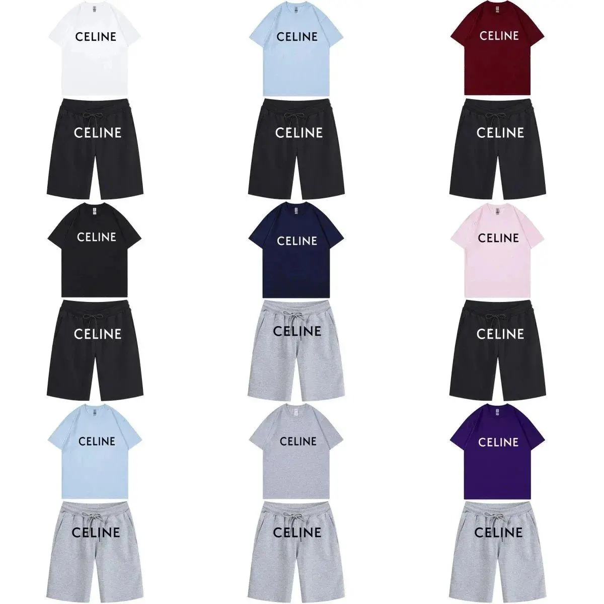 Celine T-Shirt and Shorts Set