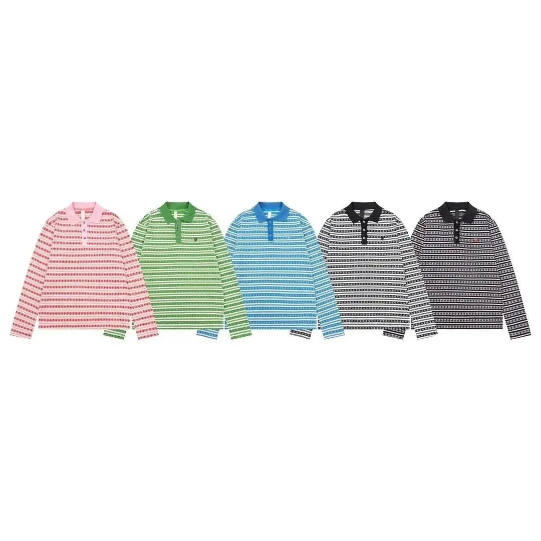Lacoste Striped Long Sleeve Polo Shirt