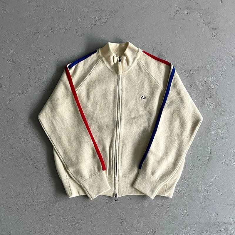 Corteiz Stripe Zip Knit Cardigan