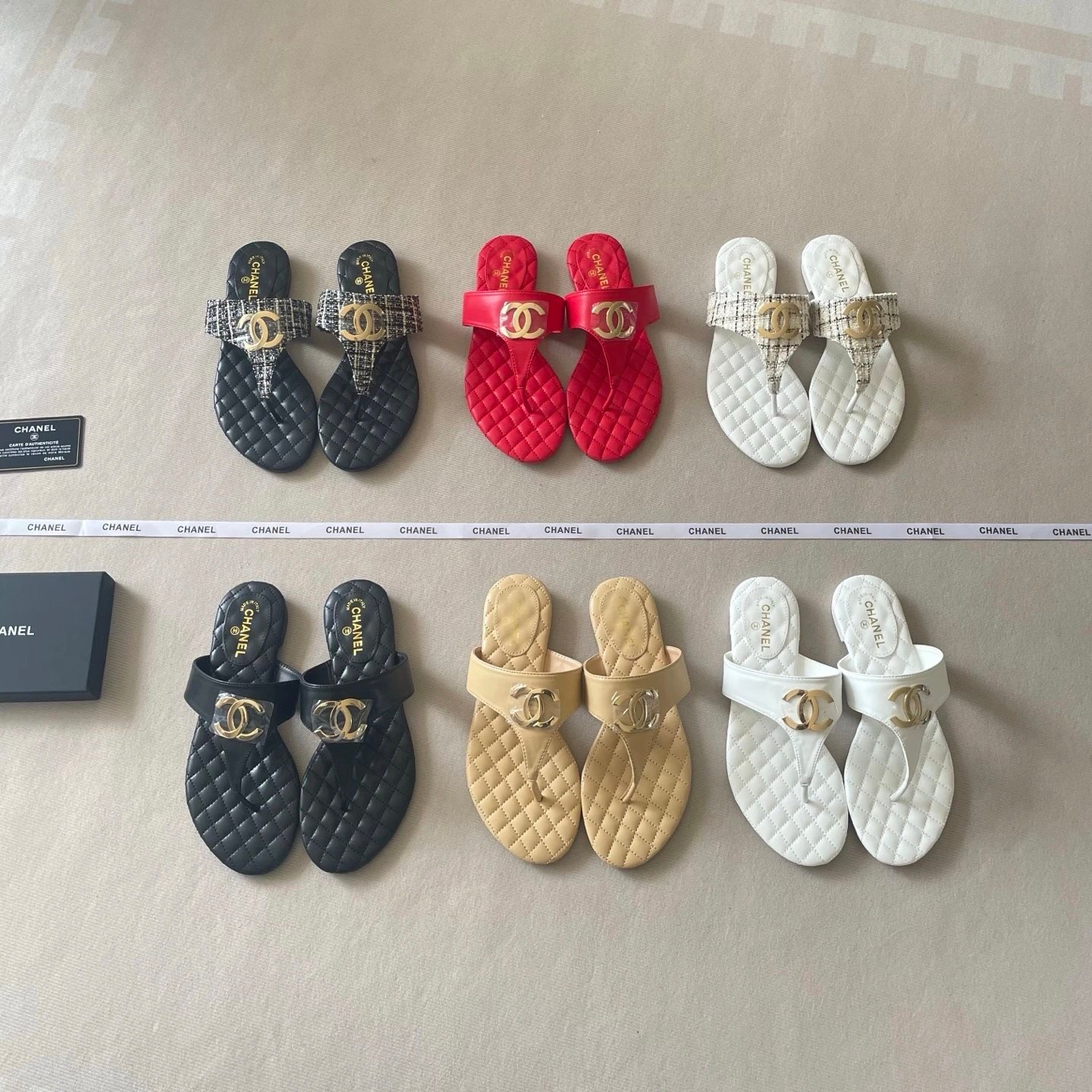 Chanel Quilted Sandals