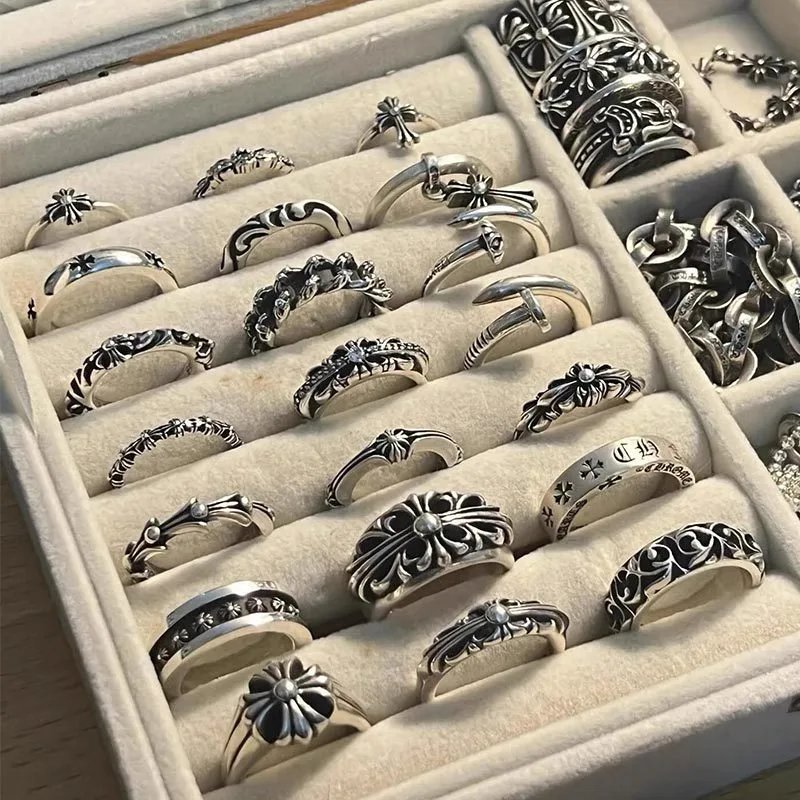 Chrome Hearts Gothic Cross Ring Collection