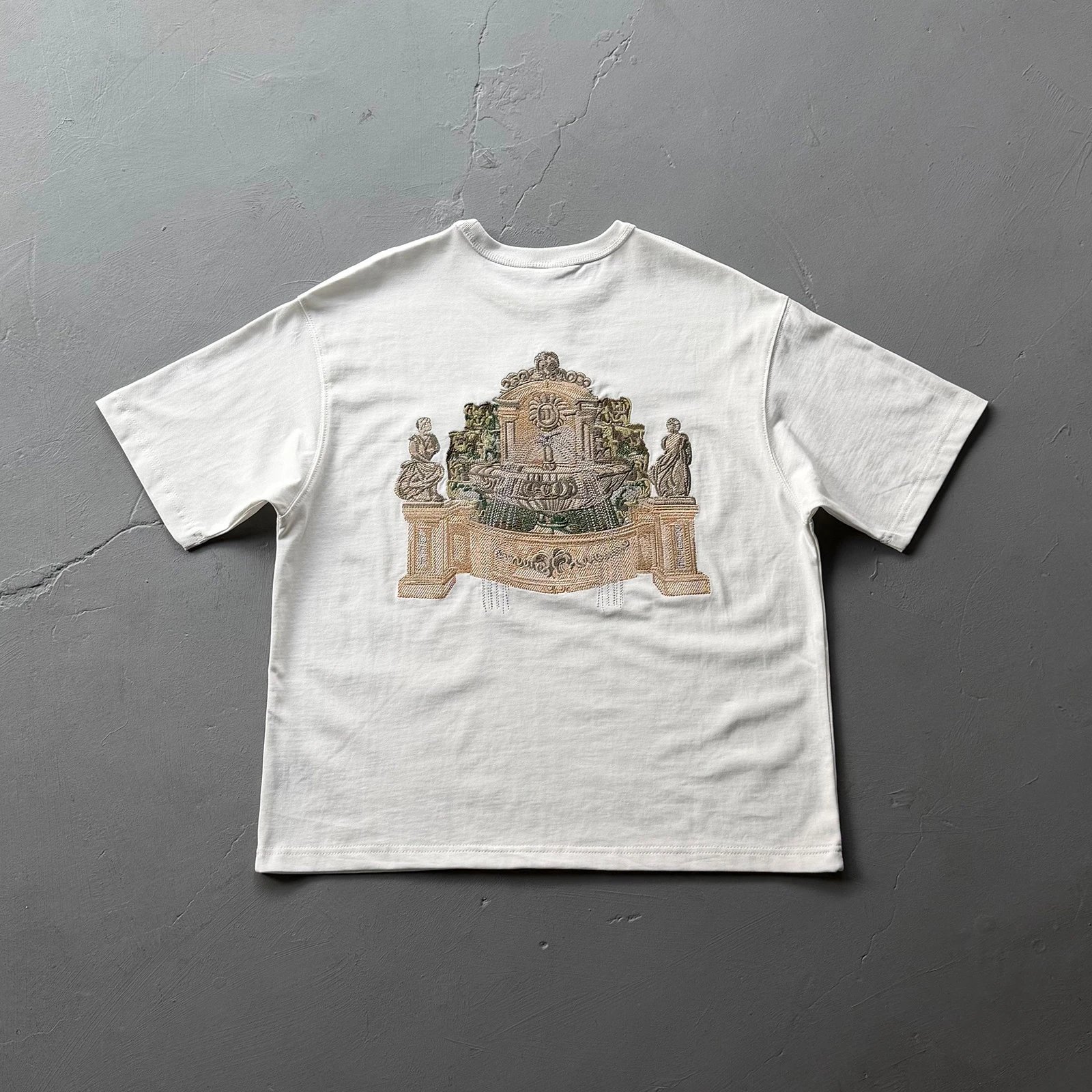 Chanel Fountain Embroidered Graphic T-Shirt
