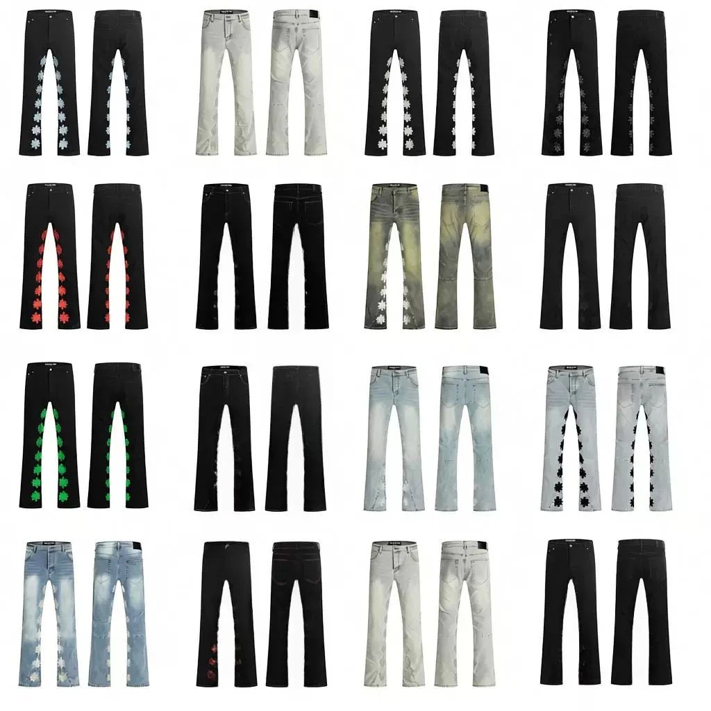 Floral Graphic Flared Denim Jeans Collection