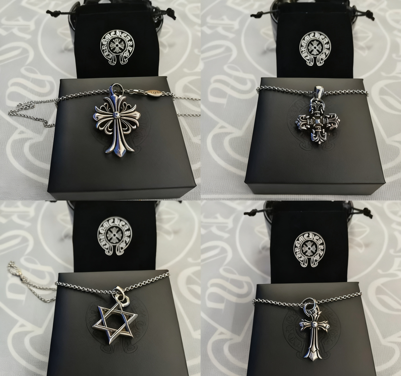 Chrome Hearts Pendant Necklace Set
