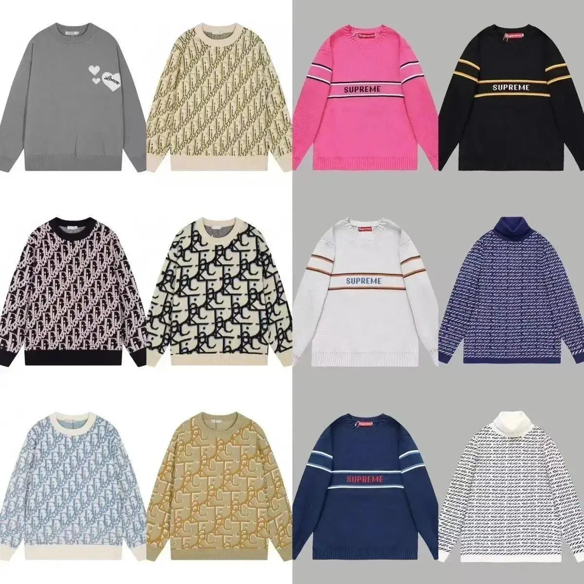 Dior Sweater Supreme Sweater Prada Sweater