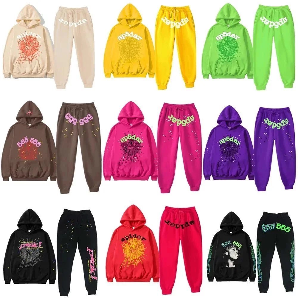 Sp5der Hoodie and Sweatpants Set