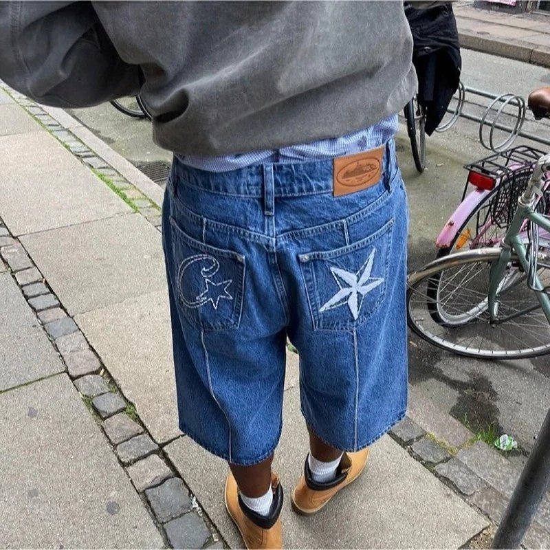 Corteiz C-Star Denim Shorts