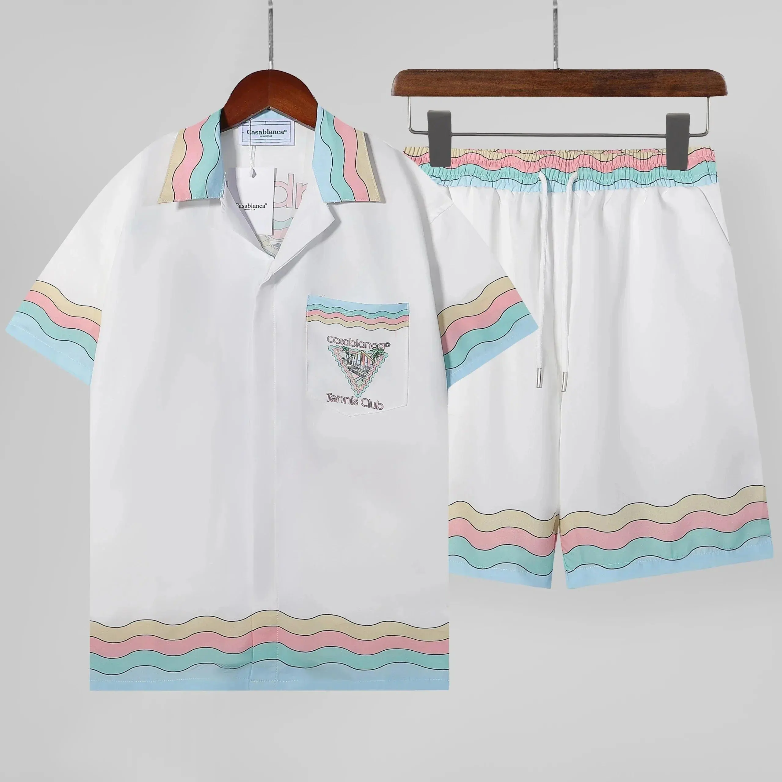 Casablanca Tennis Club Shirt and Shorts Set