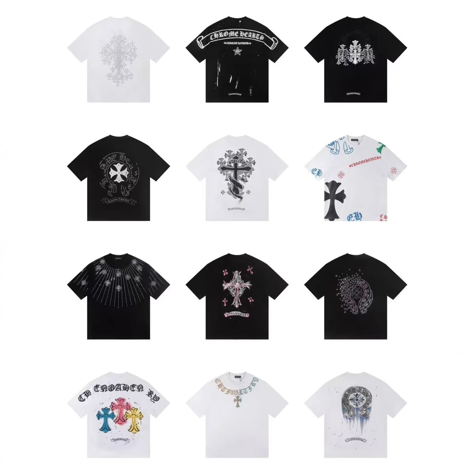 Chrome Hearts Cross Graphic T-Shirt Collection
