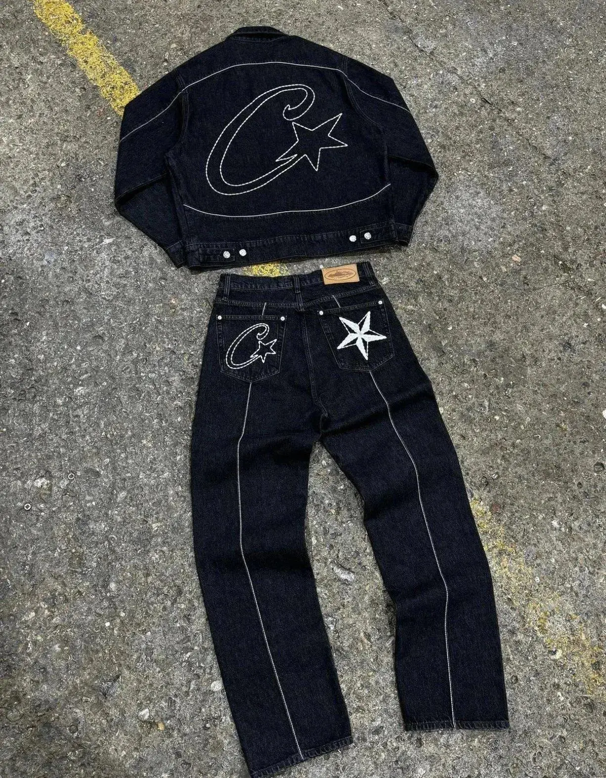 Cactus Jack Denim Jacket and Jeans Set