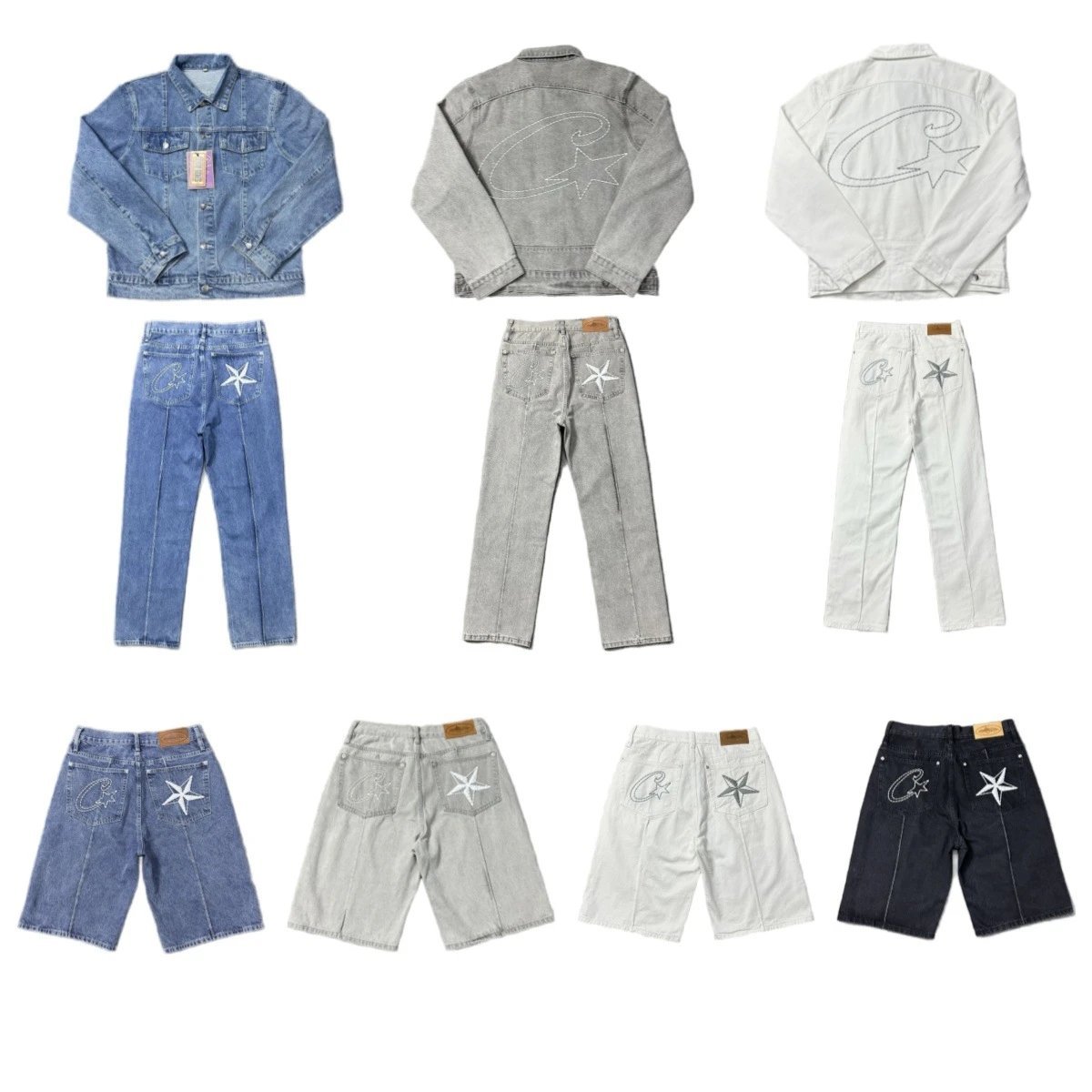 Corteiz Denim Jacket, Jeans and Shorts Collection