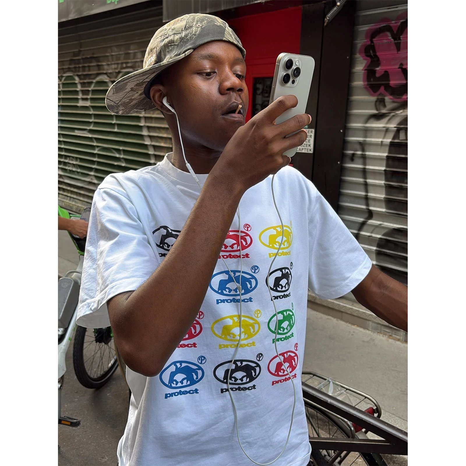 Protect Multicolor Logo Graphic T-Shirt