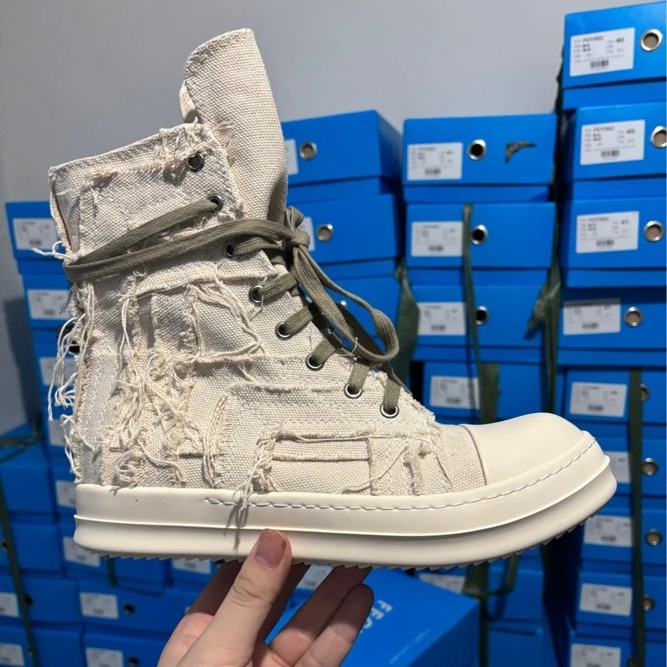 Distressed High-Top Sneakers