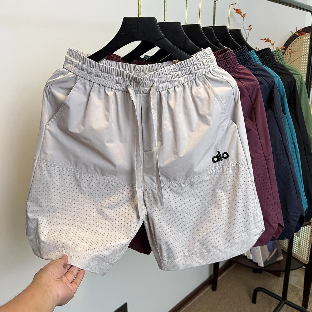 Alo Logo Drawstring Swim Shorts