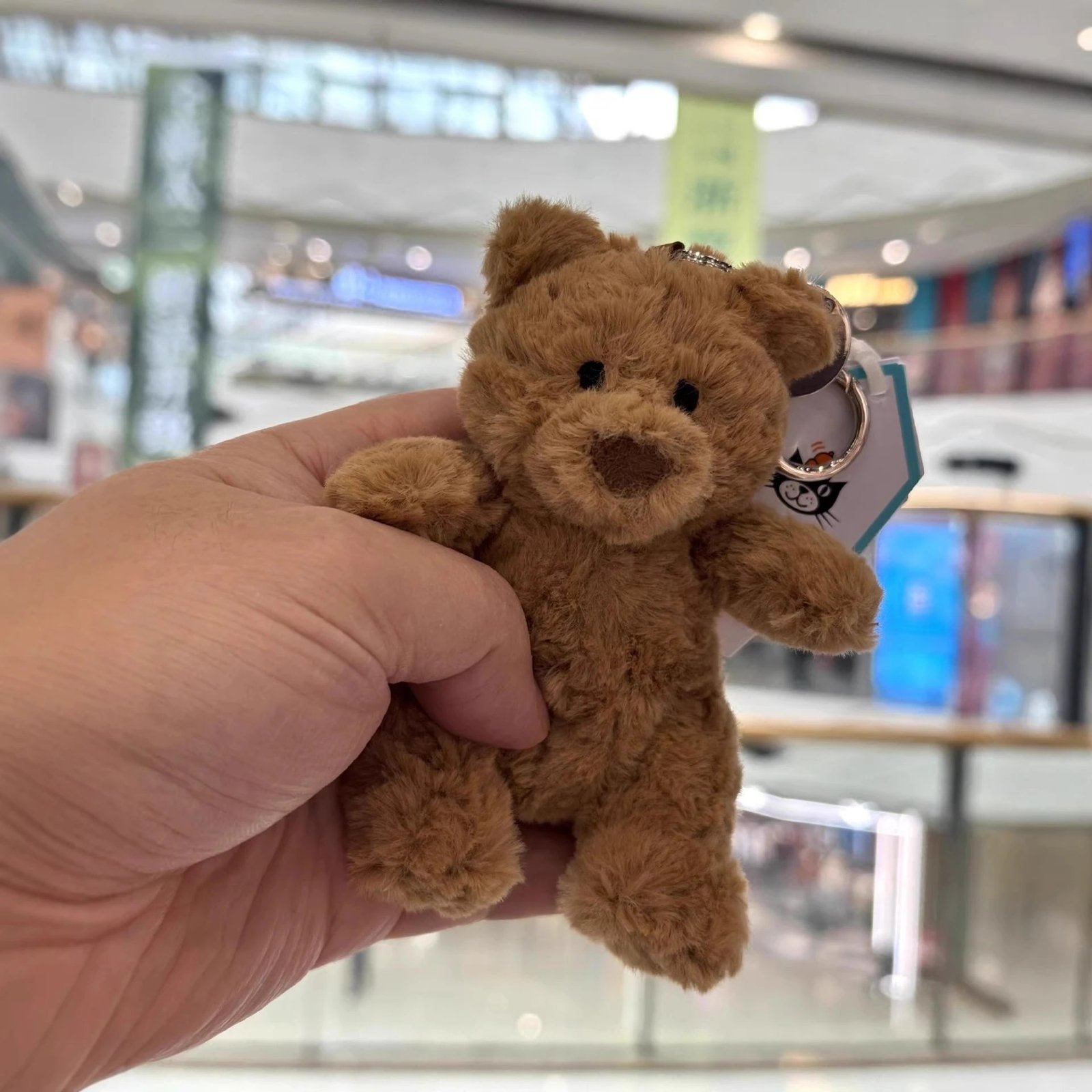Jellycat Brown Bear Plush Keychain