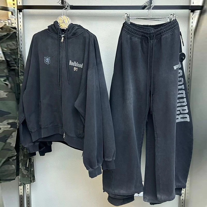 Badblood Washed Graphic Hooded Tracksuit