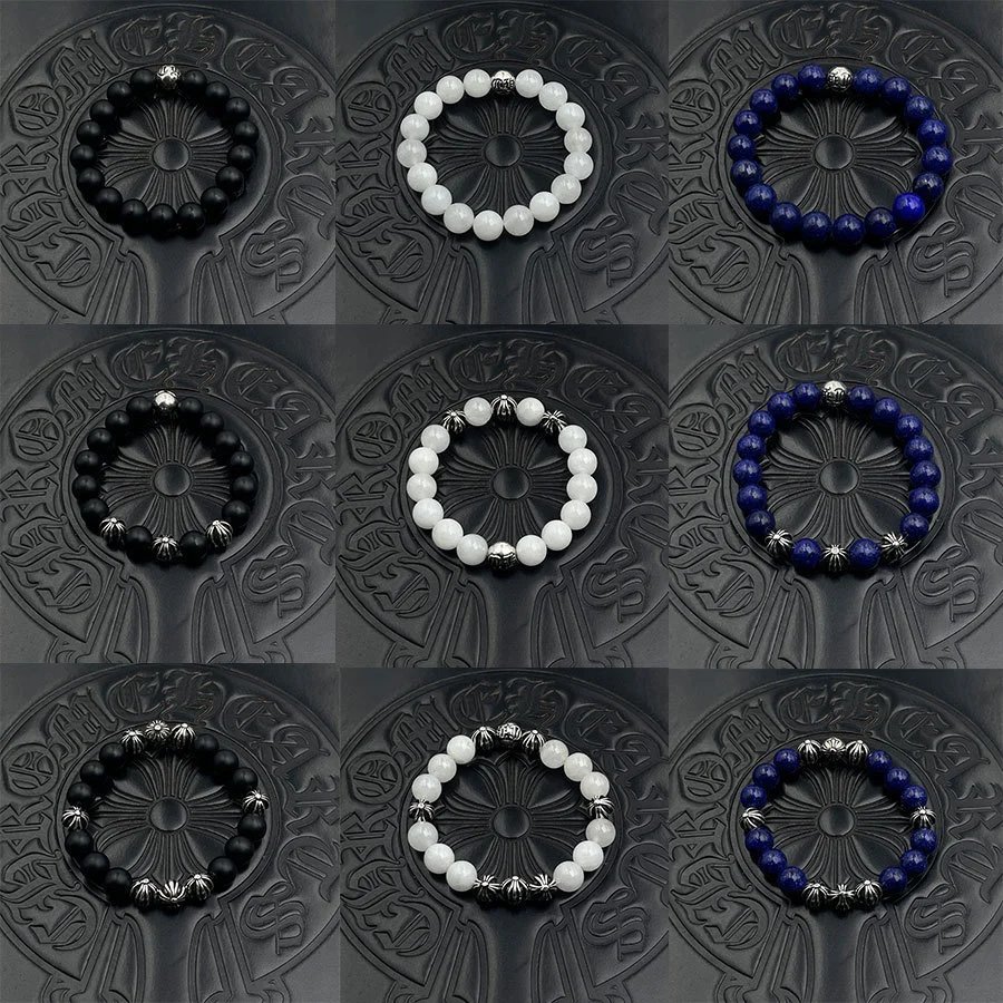 Chrome Hearts Gothic Beaded Bracelet Collection