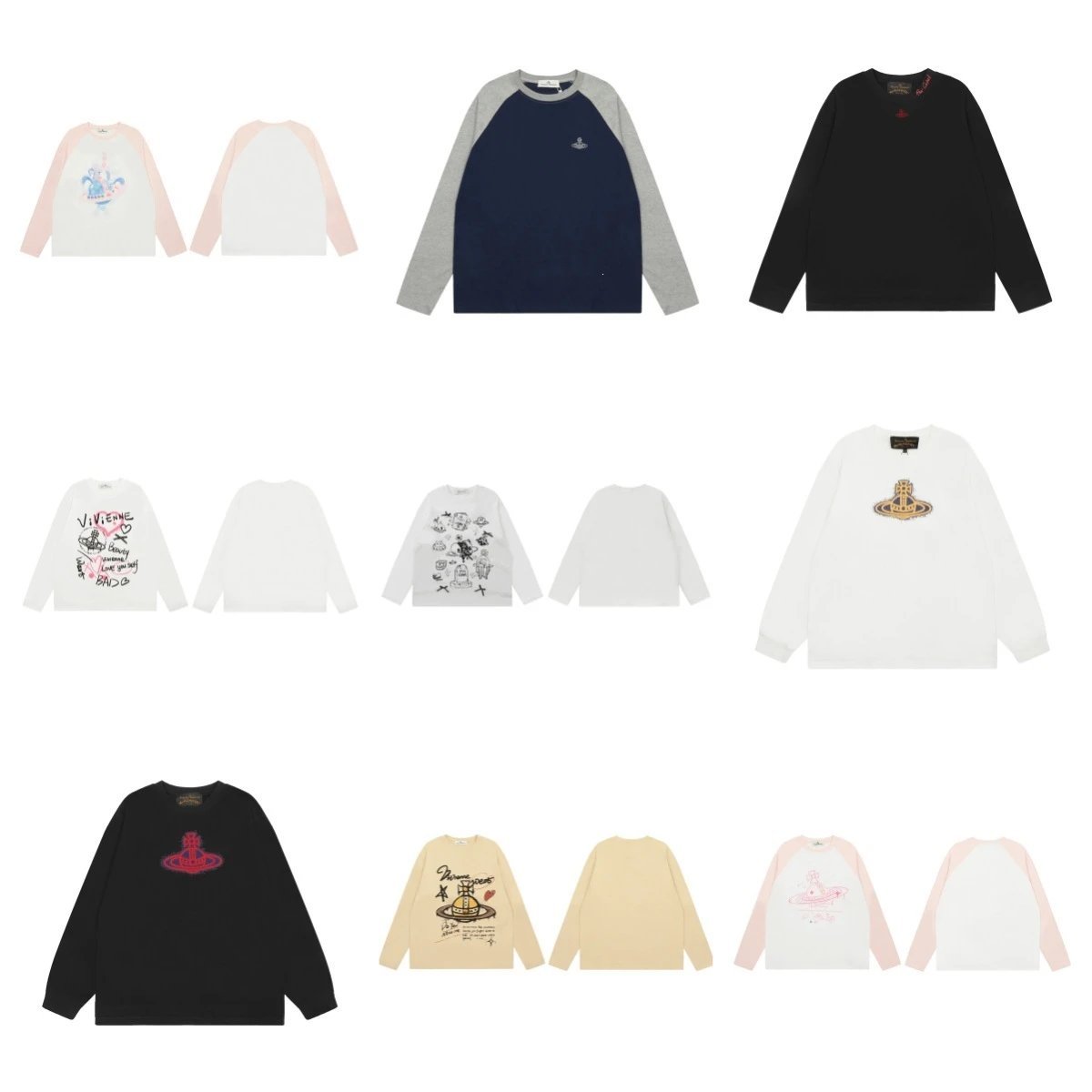 Vivienne Westwood Graphic Long-Sleeve T-Shirt Collection